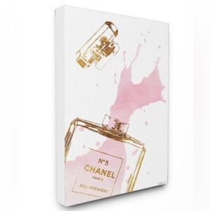 16 in. x 20 in. "Glam Perfume Bottle” Canvas Photo Wall Art